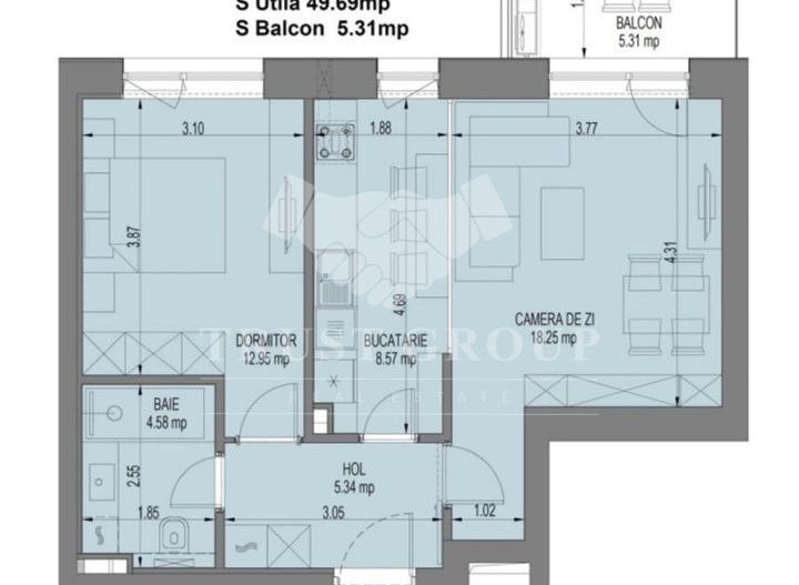 Apartament 2 camere Aviatiei Nusco | Loc de parcare - Poză 6