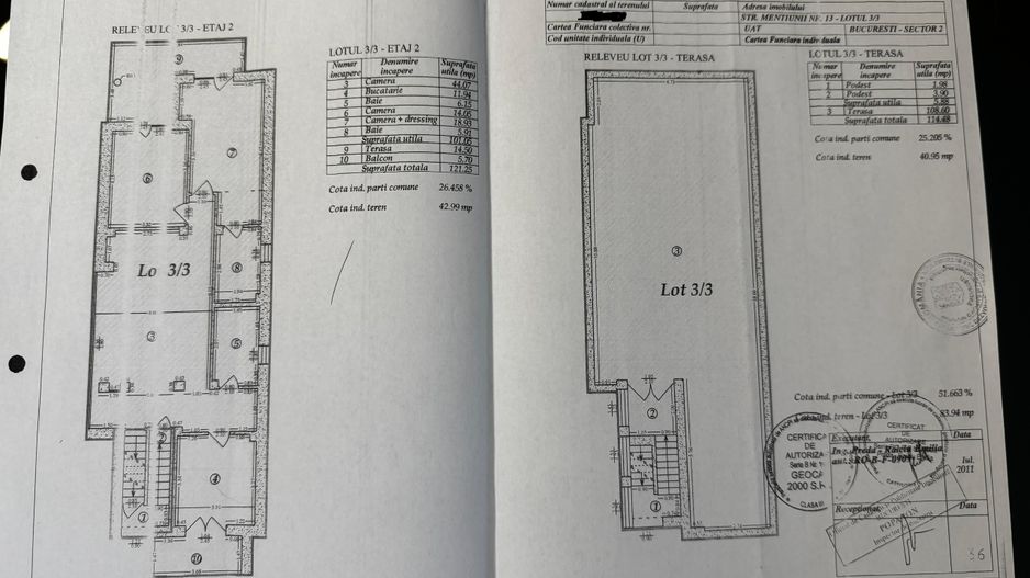 ANDRONACHE - Mentiunii | 3 camere 120mp + terasa 110mp bloc 2009 - Schiță 2