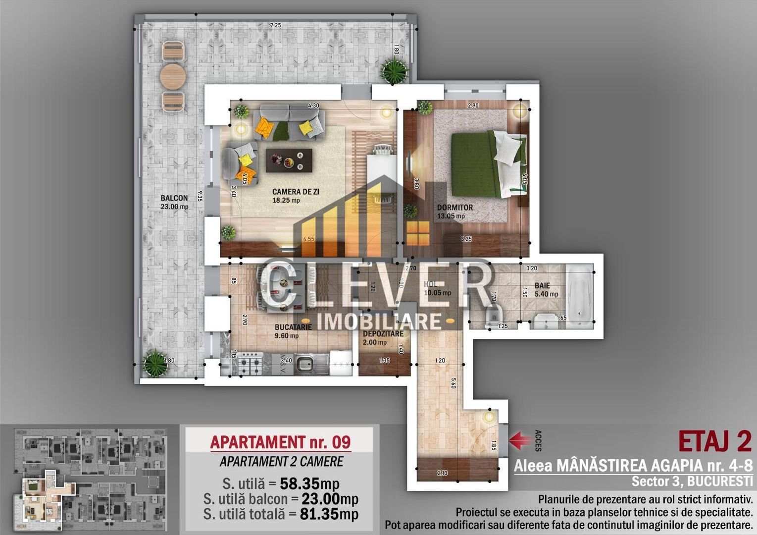 3 camere spatios | Nicolae Grigorescu | 0% comision - Poză 5