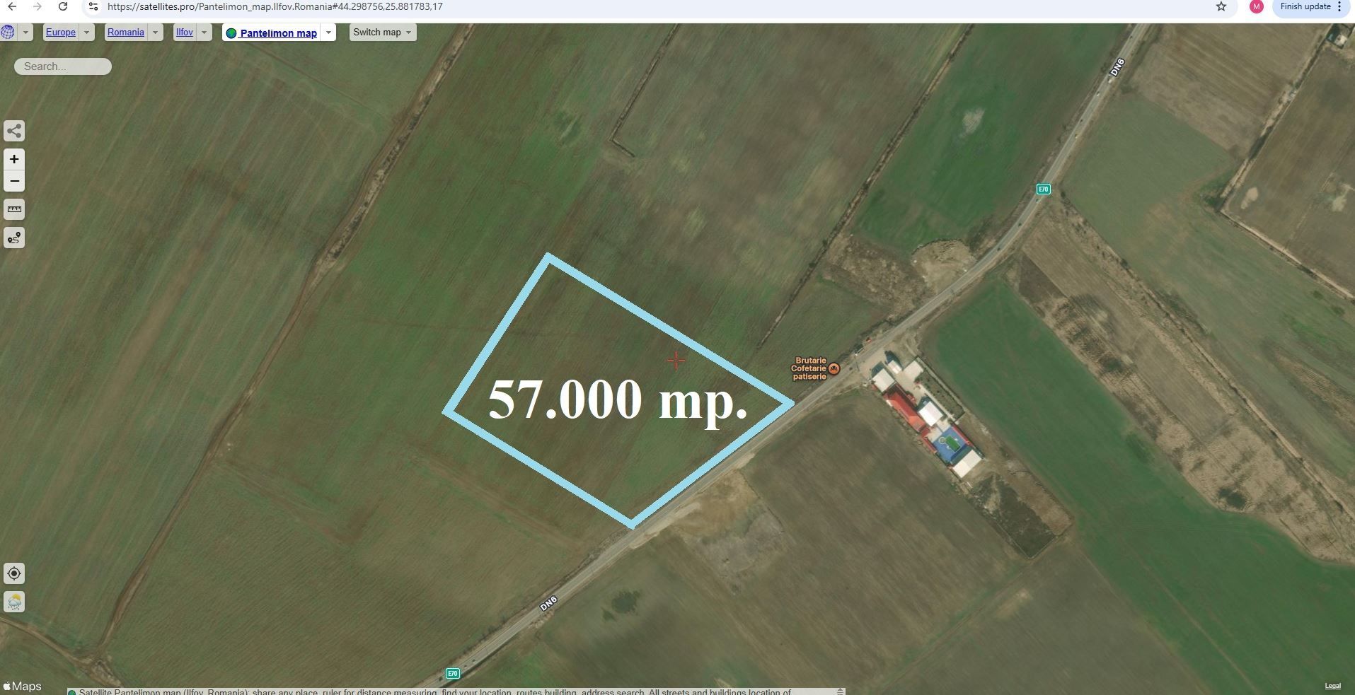 Mihailesti, vav de piscina Davinot, 57.000 mp. teren cu desch. la DN6 - Poză 3