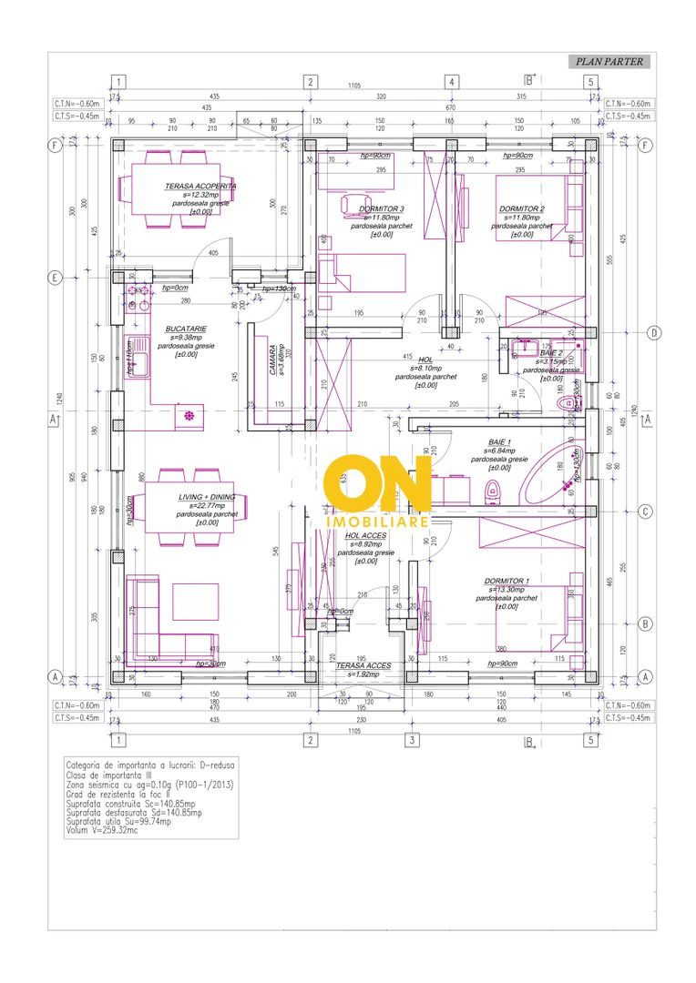 Teren 600 mp, proiect casă 4 camere + autorizație și utilități, Ciugud - Poză 5
