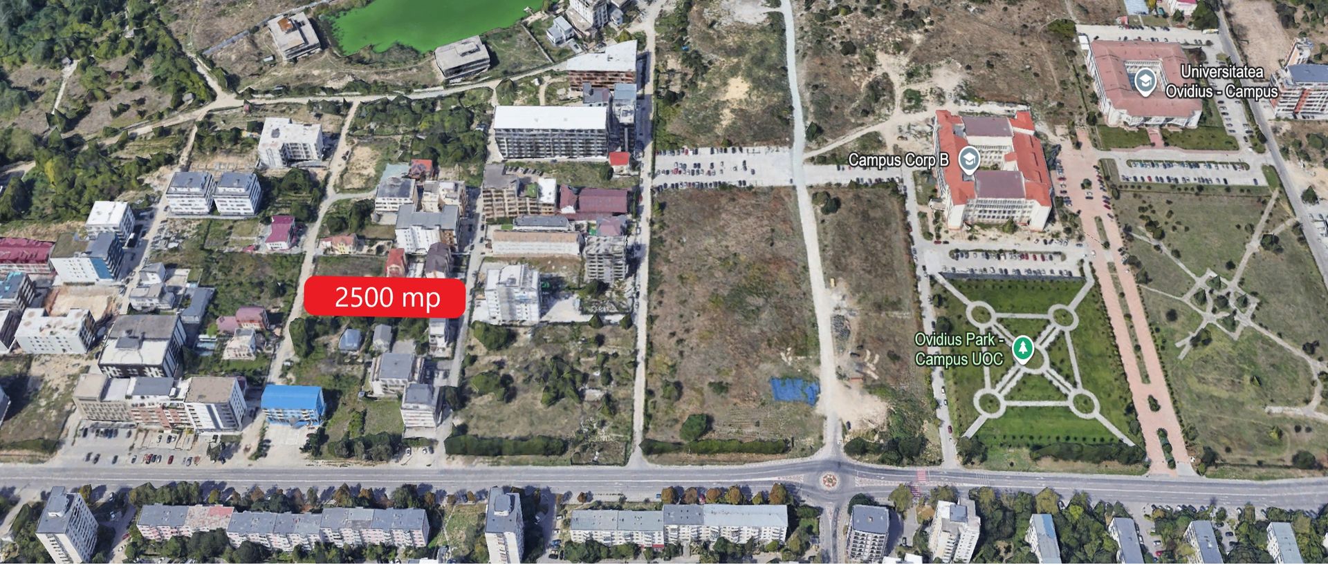 Teren intravilan 2500mp str Smaraldului - Campus Universitate Ovidius - Poză 2
