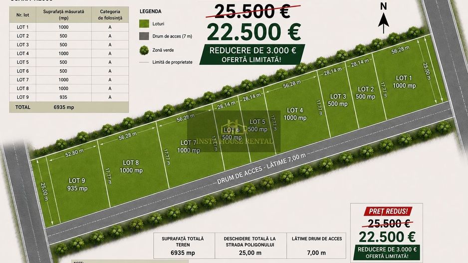 ❇️Teren intravilan 500 mp  / Bragadiru❇️ - Poză 1