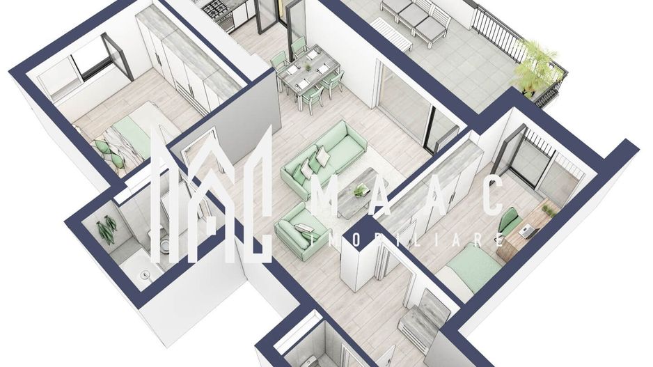 Apartament 3 camere | Etaj 3 | Blacon 27.3 | Turnisor - Poză 3