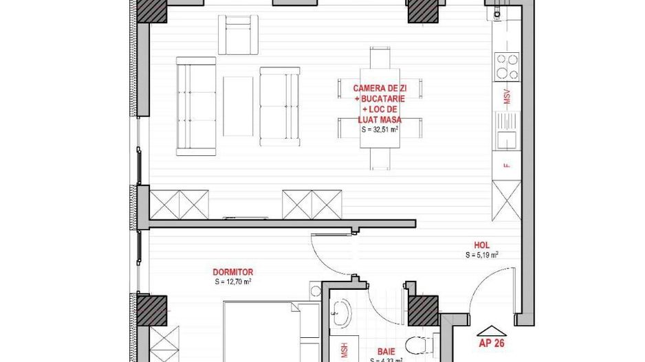 Apartamet 2 camere+parcare subterana+boxa, zona Telegrafului. - Poză 3