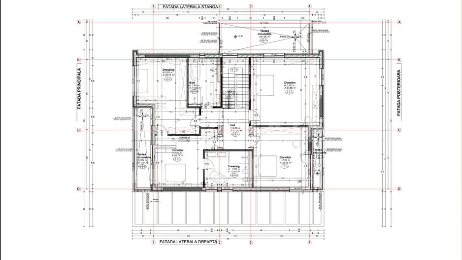 Vânzare, vilă, 2 nivele, 6 camere, zona Pipera, București - Schiță 15