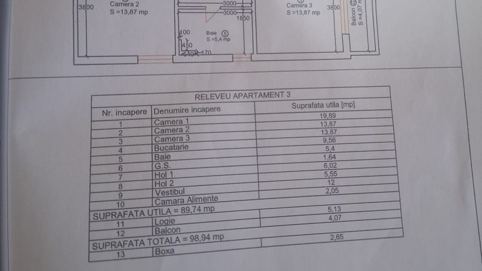Apartament 3 camere ,90 mp,Punctele Cardinale - Poză 11