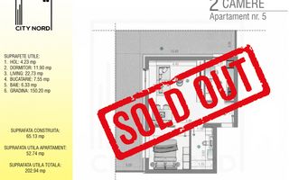 Apartament 2 Camere -50mpu + 137 mp gradina– CITY NORD Ștefan cel Mare - Poză 1