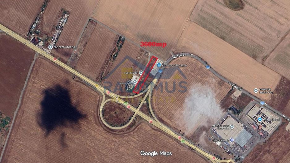 Teren industrial intravilan – 5.633 mp – deschidere 27 ml – acces DN1 - Poză 7