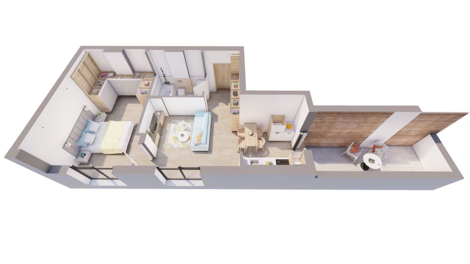 Apartament NOU 2 camere - penthouse - comision 0% - Poză 3