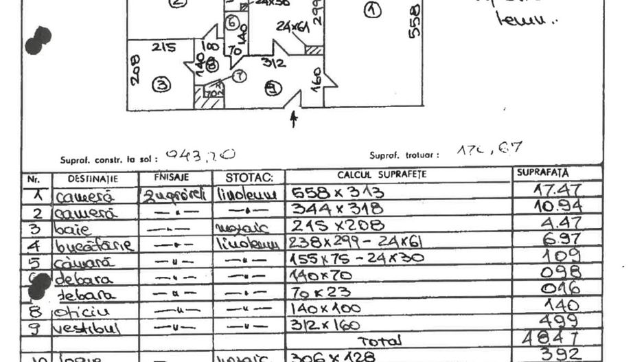 APARTAMENT 2 CAMERE | CENTRALA | INCALZIRE PARDOSEALA - Schiță 8