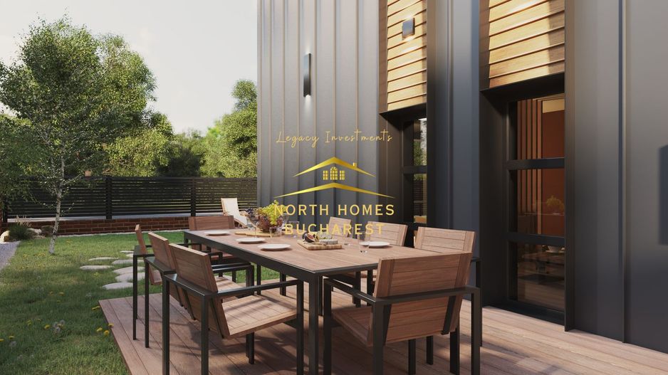 Duplex moder 4 camere, 3 bai, 2 locuri de parcare - Bucurestii Noi - Poză 13