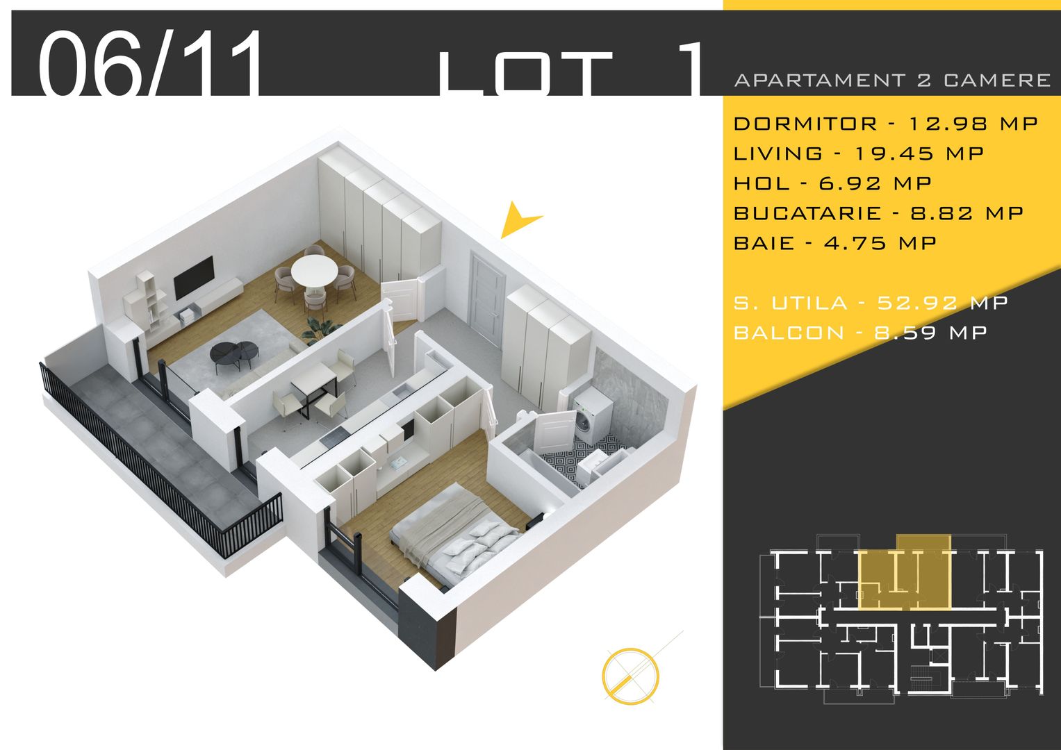 2 CAM DECOMANDAT-COMPLEX 4 BLOCURI P+3 / ROSSA RESIDENCE - Poză 2