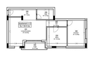 Apartament cu 3 camere finisat/62mp/imobil calitativ/CF. - Poză 2