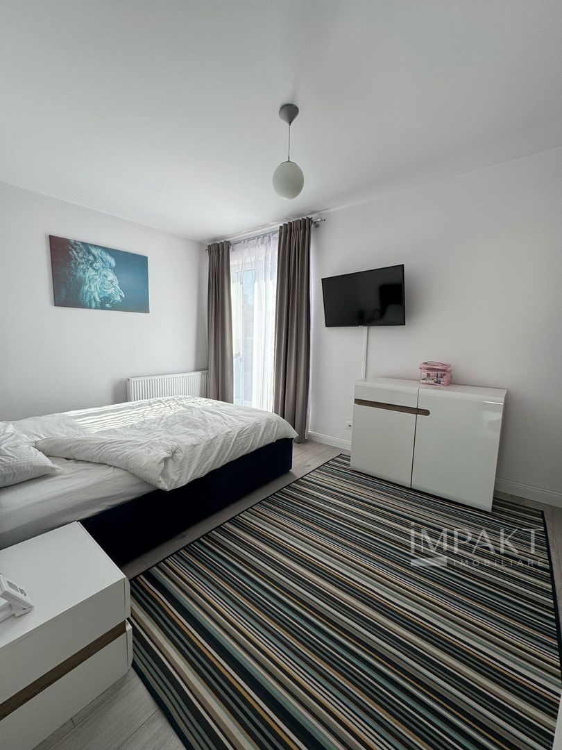 Apartament cu 2 camere, mobilat complet, complex privat - Borhanci - Poză 7