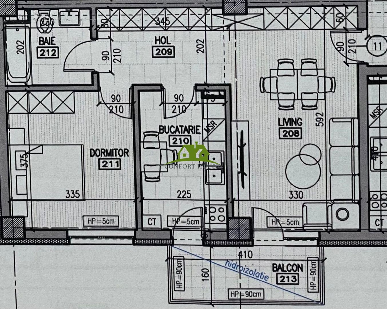 Apartament 2 camere, bloc nou, P+3, Ap.11, Et.2, Bl.6 - CP2462250 - Poză 6