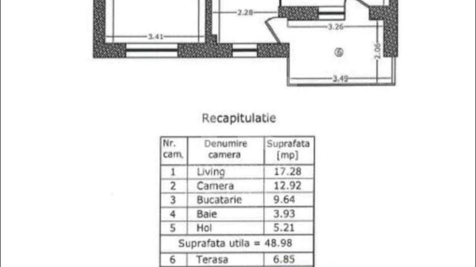 2 Camere de Vanzare Giulesti Complex Aqua City - Schiță 15
