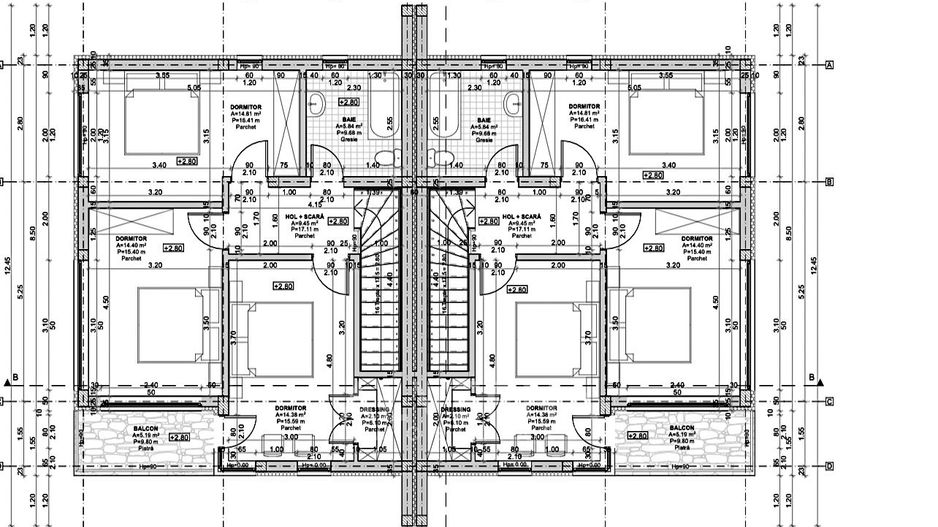 Casa tip Duplex 4 camere 123 mp | semifinisat | Zona Dambu Rotund - Poză 3