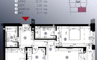 Apartament 3 camere***102 mp***NOU***ultrafinisat//OMV Pipera - Schiță 21