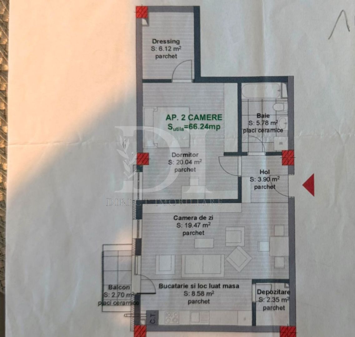 Apartament 66 mp la cheie / Zona Eroilor - Poză 16