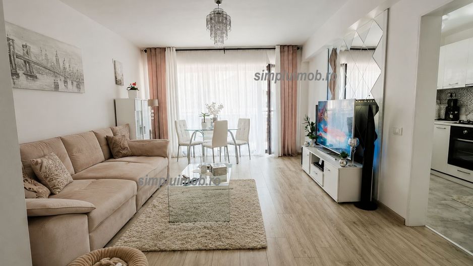 NOU 2 camere 60 mp mobilat utilat+2 parcari Popesti Leordeni IF - Poză 1