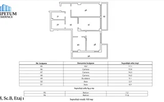 Tomis Nord  - Vanzare apartament decomandat cu 3 camere, bloc nou. - Poză 18