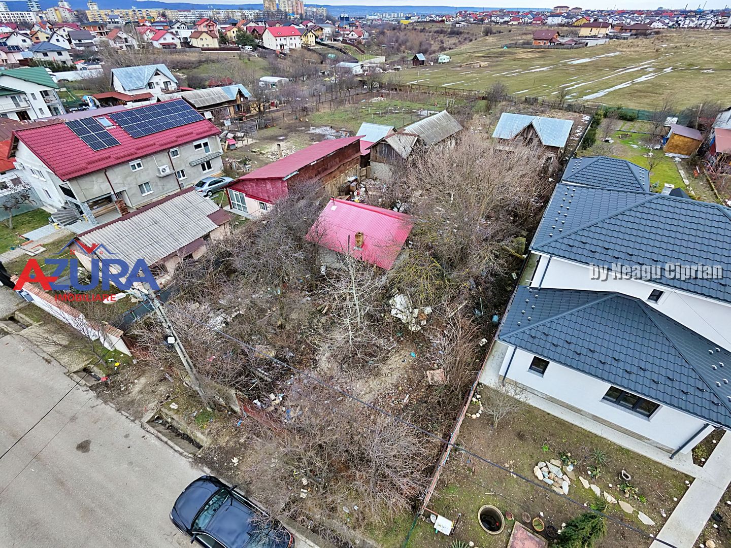 Teren 1053 mp cu deschidere 18 m – Războieni, str. Turcești - Poză 1