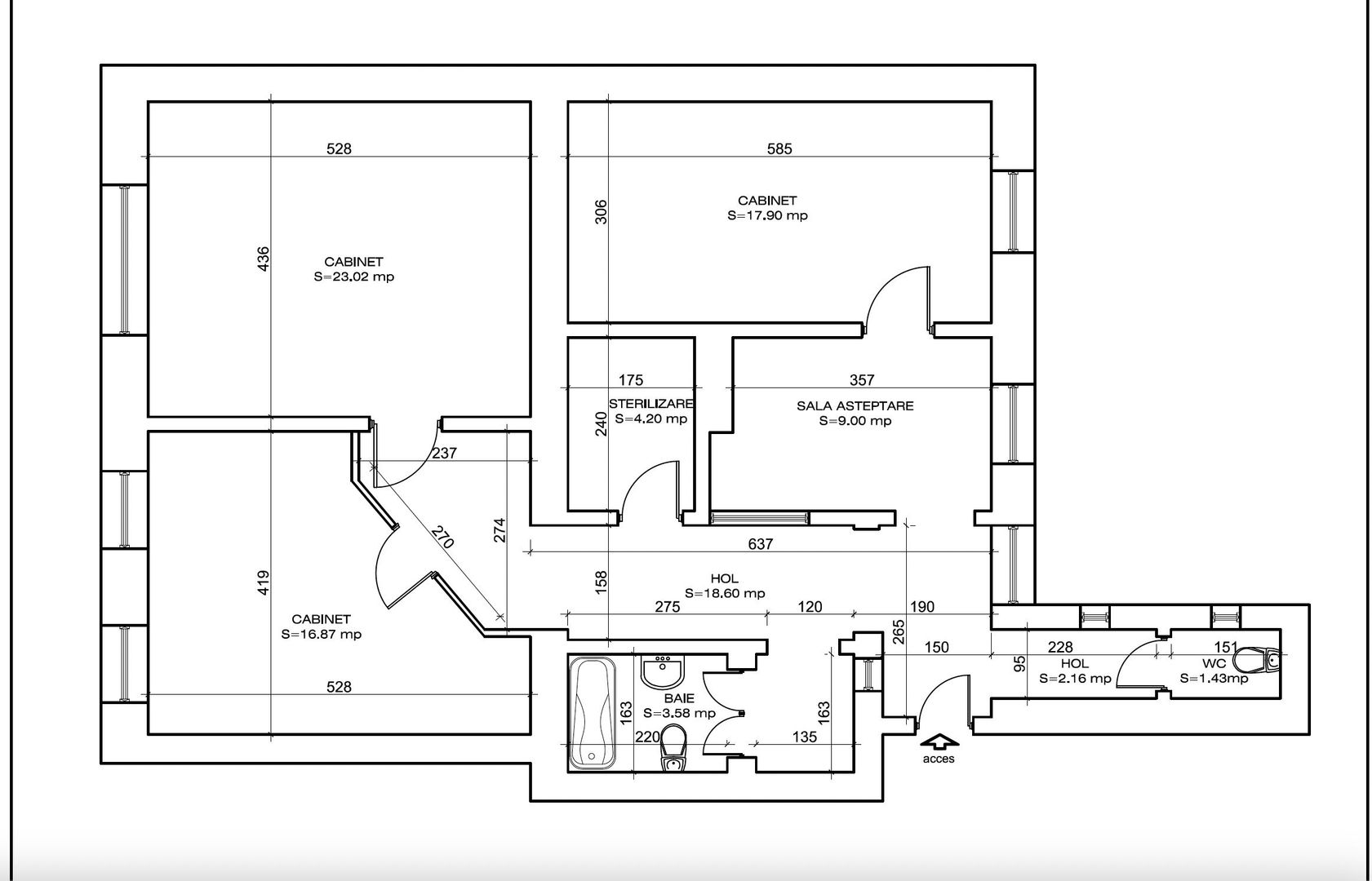 Apartament  4 camere în clădire istorica transformat în SAD - Poză 3