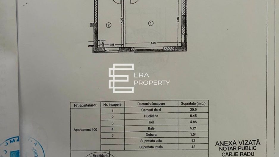 Apartament 1 cameră | 42 mp | Avantgarden | Doamna Stanca - Schiță 19