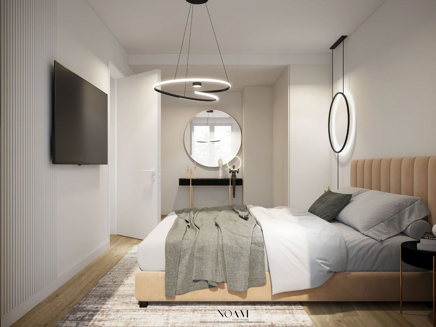 Apartament cu 2 camere mobilat la inchiriere in Amber Forest - Poză 6