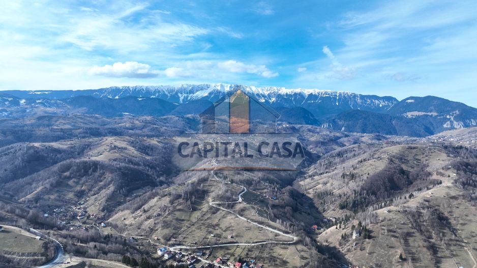 Teren intravilan in Moeciu de jos – Vedere panoramică Piatra Craiului - Poză 3