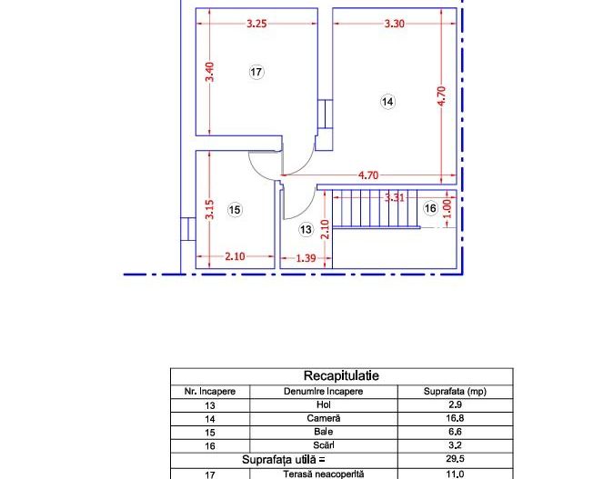 Vila in Otopeni, constructie noua, moderna, acces facil, comunitate - Schiță 21