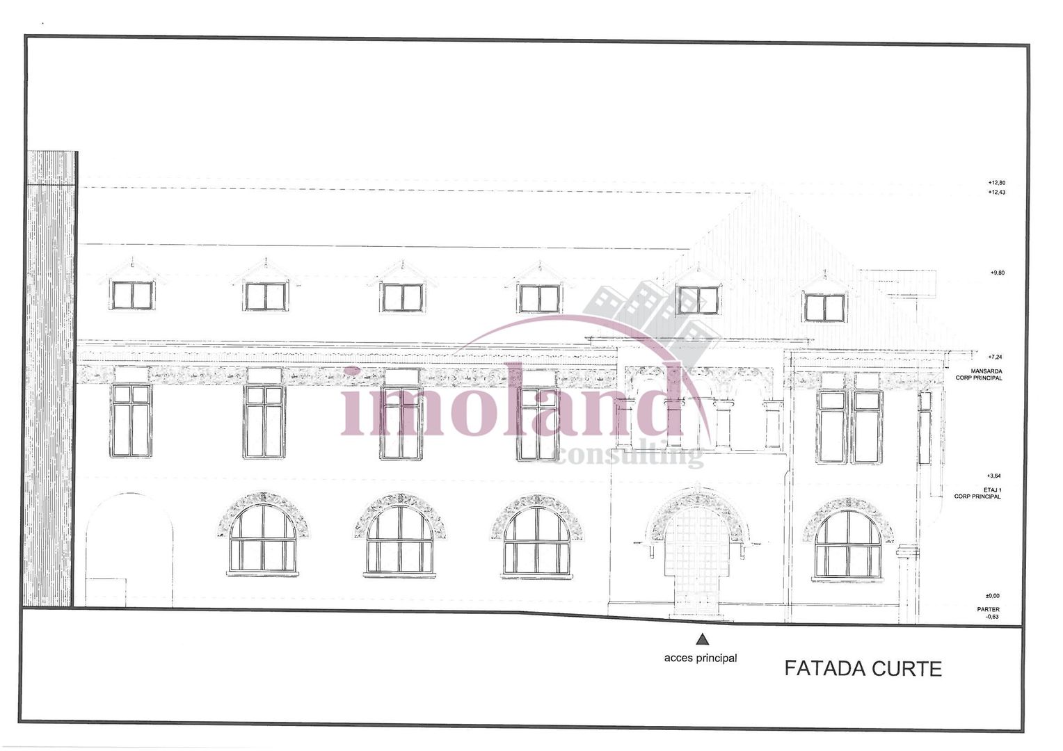 Vila impunatoare - 20 camere - birouri - Romana-Lahovari - Schiță 24