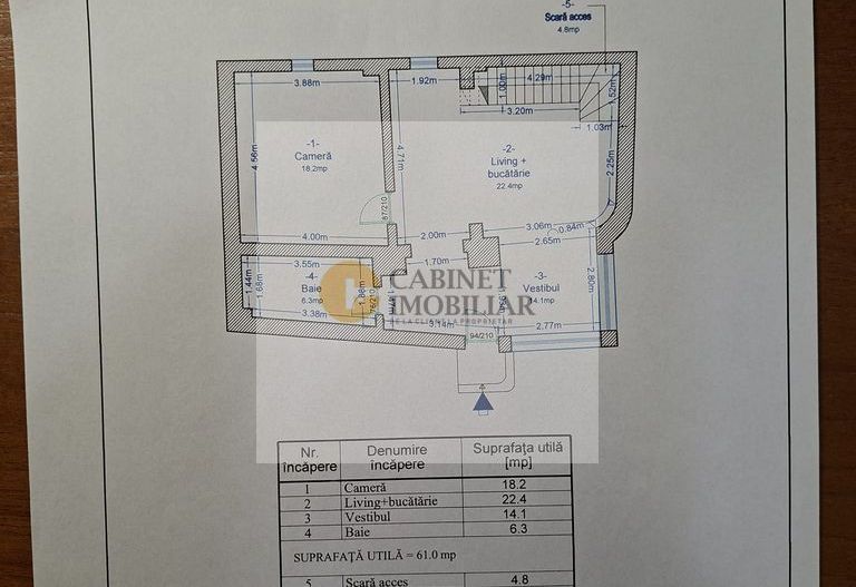 Piata Unirii - Hala Traian I P+M I 4 camere 2 bai I Terasa deschisa - Poză 19