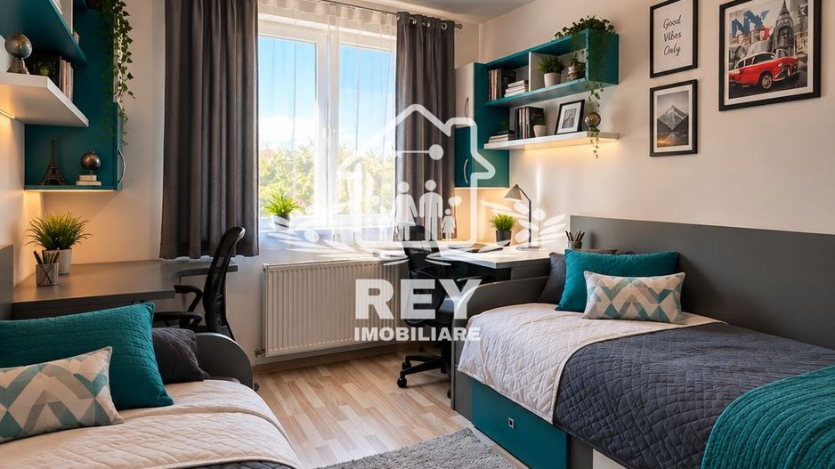 Se vinde apartament 3 camere,etaj 1/Turnisor/Sos. Alba Iulia/Curte Int - Poză 2