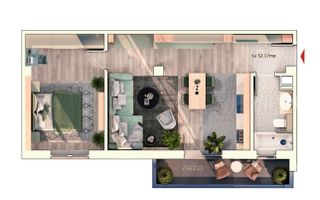 Apartament cu 2 camere/52mp/Imobil Premium/Cartier Marasti. - Poză 2