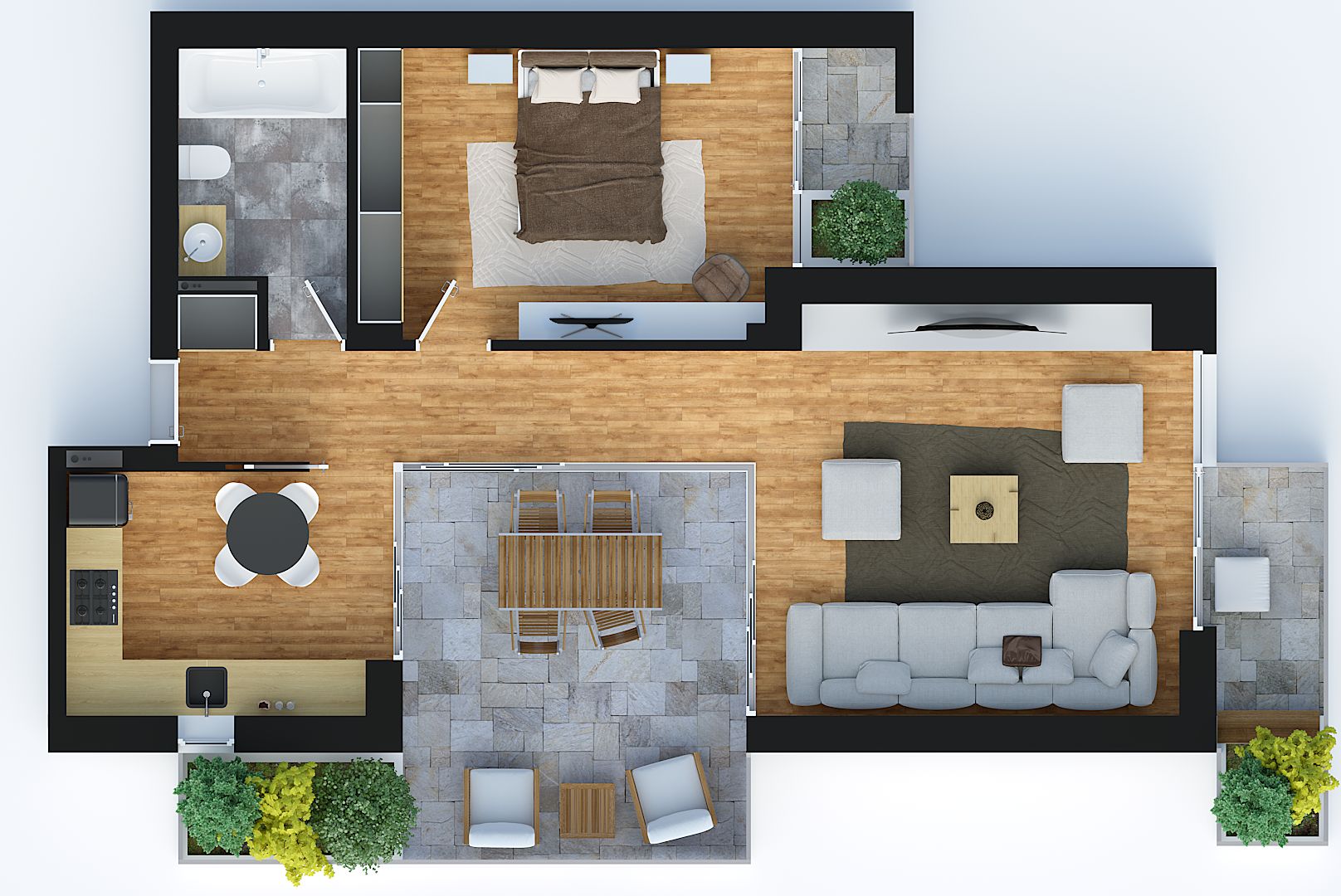 Apartament Ultramodern cu terasa - Poză 6