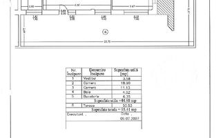 2 camere de vânzare| Ozana-Trapezului | 2 Locuri Parcare | Terasa 50mp - Schiță 26