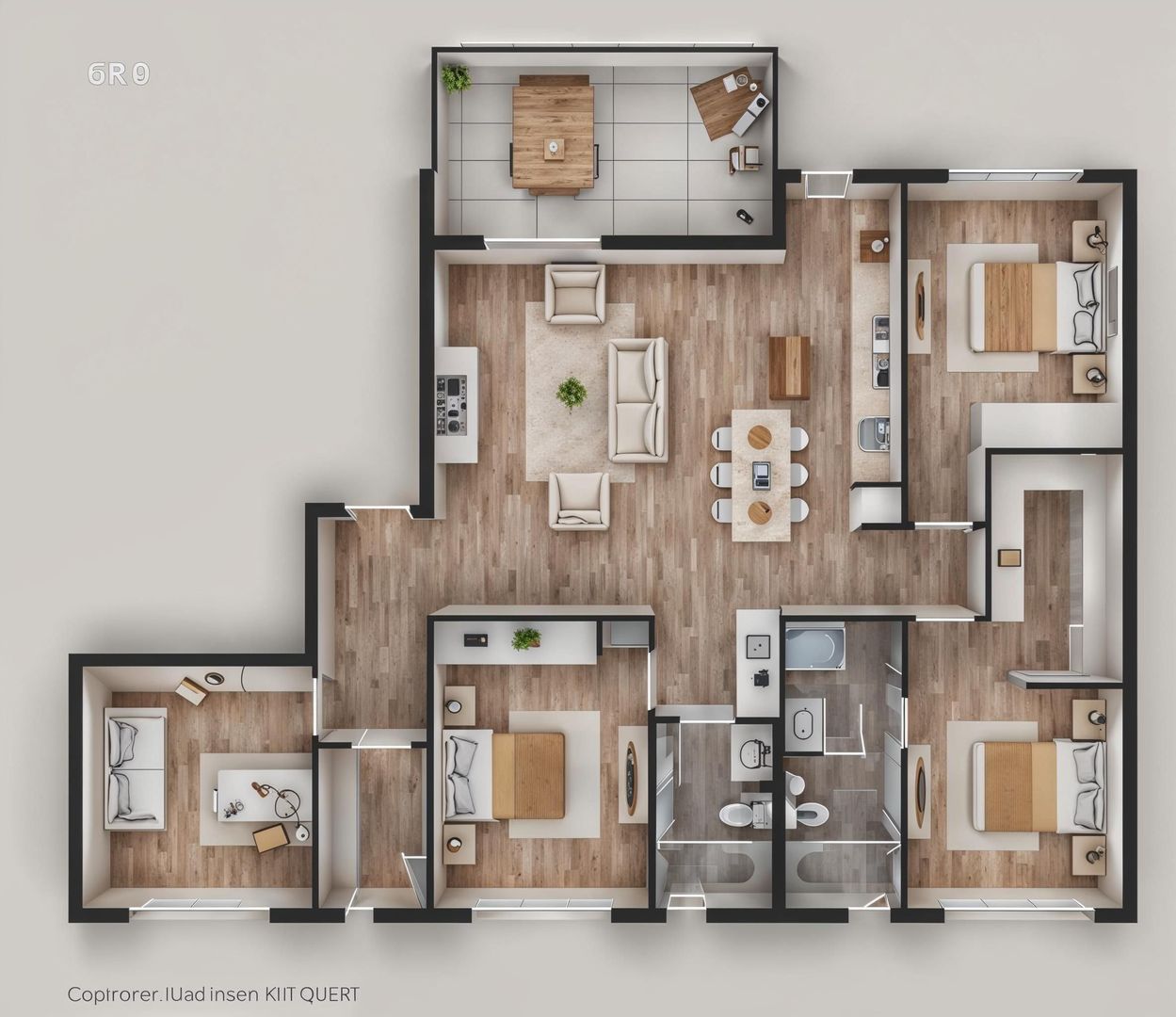 Penthouse Spectaculos în Zona Iancu Nicolae British School - Poză 6