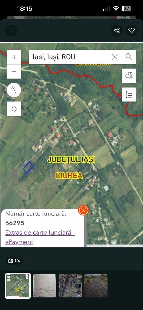 Teren intravilan 493 mp în Ciurea, Iași, vedere panoramică, apă și canalizare, ideal pentru casă - Poză 7