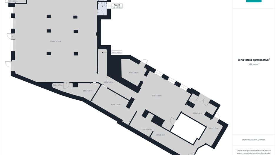 Spațiu comercial 338 mp pe Bulevardul Revoluției - Poză 2