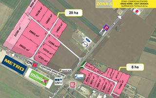 Teren extravilan industrial cu expunere potențiala Centura Arad - Poză 1