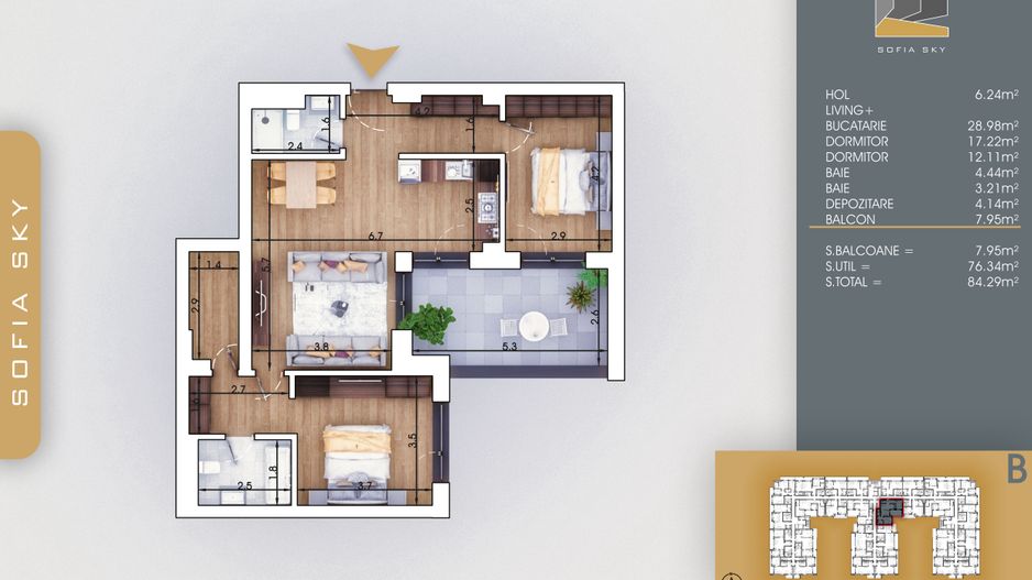 AP. 3CAMERE -BLOC IN CURS DE FINALIZARE / 8 MIN. METROU N. TECLU! - Poză 1