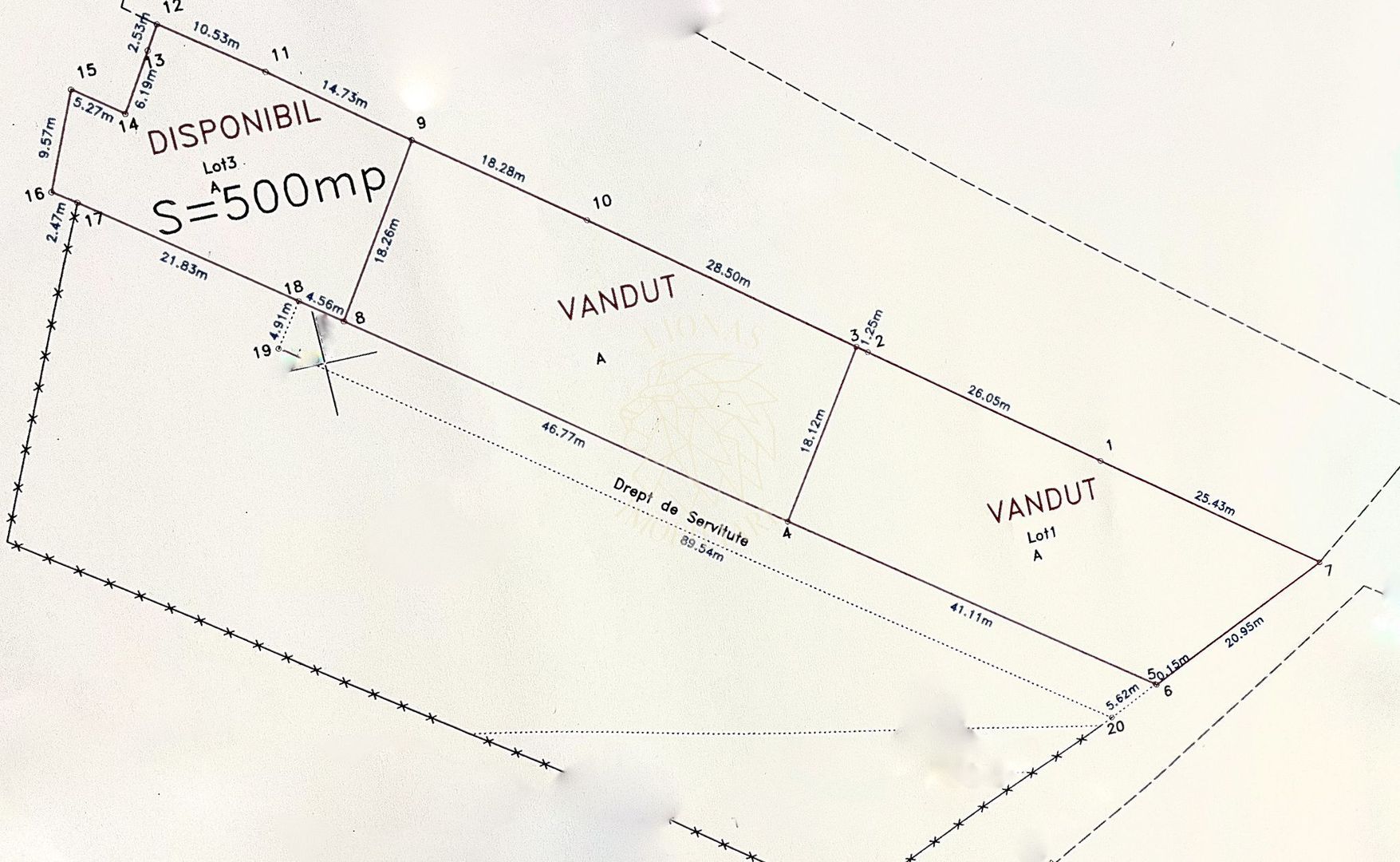 ULTIMA PARCELA! Teren intravilan 500 mp cu utilitati-Unirea - Poză 2