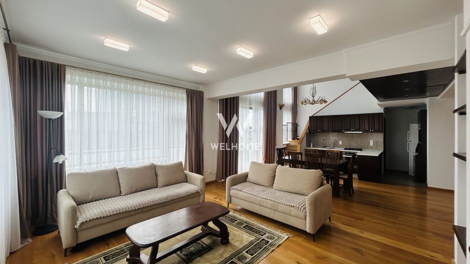 Penthouse de inchiriat, zona buna, terasa mare, mobilat si utilat - Poză 5