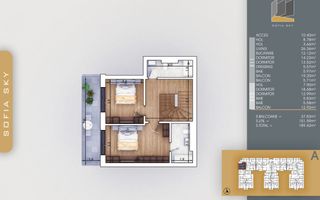 5 camere tip duplex -  Titan Pallady  7 min Metrou N Teclu - Schiță 12