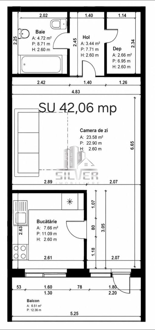 Apartamente cu o camera/40-44 mp/IMOBIL NZEB/TVA INCLUS. - Poză 4