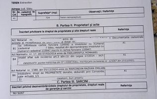 Teren exreavilan in Dealul Sibiului