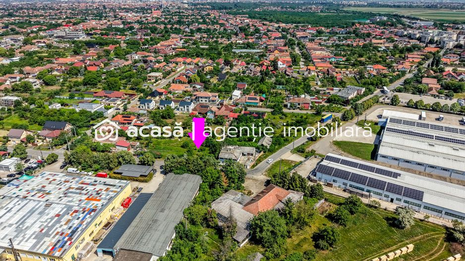 Teren de 1261 mp pe colt, in Aradul Nou, cu front de 60 m + 23 m - Poză 2
