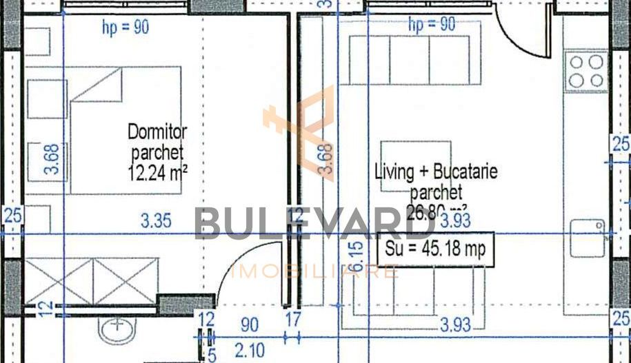 Comision 0! Apartament 2 camere, finisat, bloc nou calitativ! - Poză 8